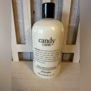 NEW Philosophy CANDY CANE Shampoo Shower Gel Bubble Bath 16oz Holiday Scent